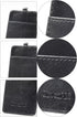 Wisdompro ID Badge Holder with Retractable Keychain, 2-Sided PU Leather Pass Card Holder, Black, Vertical
