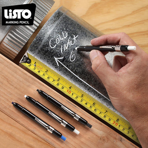 Listo 162 Marking Pencils Refill, Box of 72, Grease/China/Wax Pencils, Made in USA (Blue)