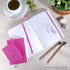 Pentalic Pocket Sketchbook Traveler Journal, 3" x 4", 160 Pages, Bright Pink