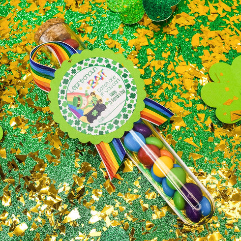 Leprechaun Bait Catch A Leprechaun St. Patrick’s Day Gift Tag Sticker Labels, 40 2" Party Circle Stickers by