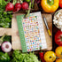 Visual Grocery List Magnet Pad for Fridge, 6 x 9" Shopping List Notepad, 50 Sheets