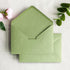 PONATIA 50 PCS/Pack Sage Green A7 Envelopes, 5.35 x 7.5'' for 5 x 7'' Wedding Invitation Cards, Graduation Invite,
