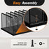 Kuntine.B 2 Pack Desk File Organizer, 5 Upright Mesh Desktop Sorter for Home, Office, and Classroom