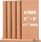 SUNGIFT Cork Bulletin Board 1/2" Thick 6 Pack Frameless Cork Tiles 17 x 8 Inch with 50 PCS Pushpins