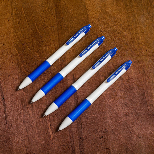 Zebra Pen Sarasa Dry X20+ Retractable Gel Pen, Plastic Barrel, Medium Point, 0.7mm, Blue Ink, 12-Pack