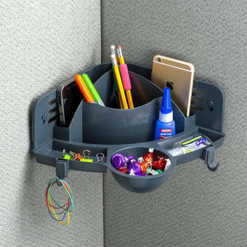Officemate Verticalmate Corner Organizer, Gray, 8.5 inches X 11 inches
