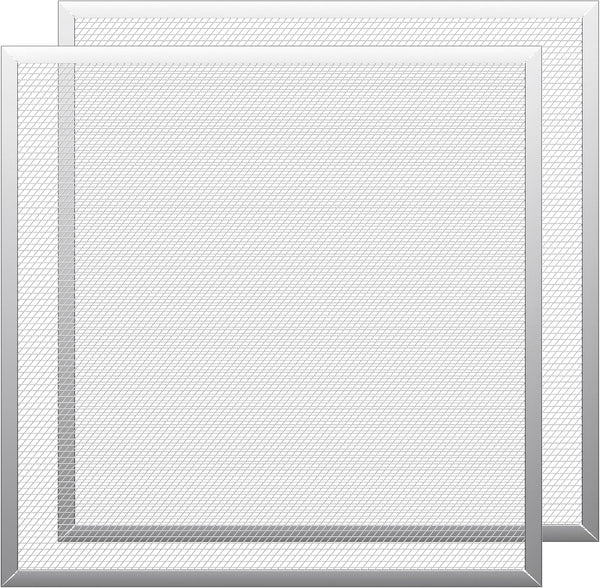 HG Power 2-Pack Mesh Screen for 10 Inch Shutter Exhaust Fan, Fine Metal Filter, Silver
