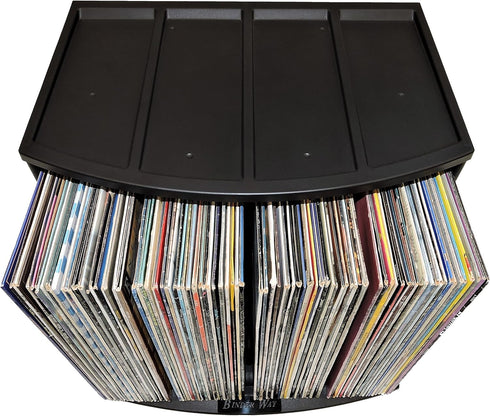 Vinyl Record Storage Holder, LP Box, Scrapbook 12x12 Paper Rack, Desktop Organizer, Stackable Filing Crate