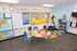 Fadeless Bulletin Board Paper, Fade-Resistant Paper for Classroom Decor, 48” x 12’, Classic Dots-Aqua, 1 Roll by Fadeless