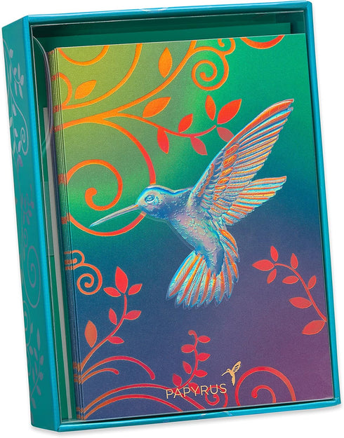 Hummingbird (12-Count) Papyrus Blank Cards with Envelopes