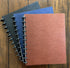 Discbound Notebook - Letter Size Faux Leather Cover, 120 gsm Heavyweight Paper, 40 Margin Sheets, 5 Tabs
