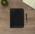 Samsill Professional Padfolio, Faux-Leather Mini Portfolio with 5 x 8 Writing Pad, Black