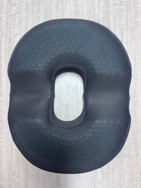 Wacalarda Donut Gel Memory Foam Seat Cushion, Black, for Tailbone Pain, Hemorrhoids &
