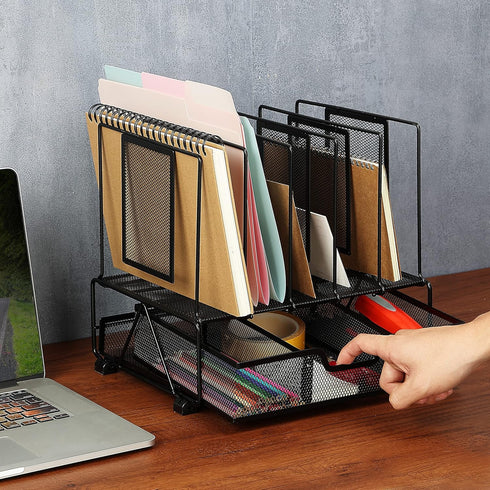 Mr. Pen Mesh Desk Organizer with Drawer, Desktop & Office Desk Organizers and Accessories
