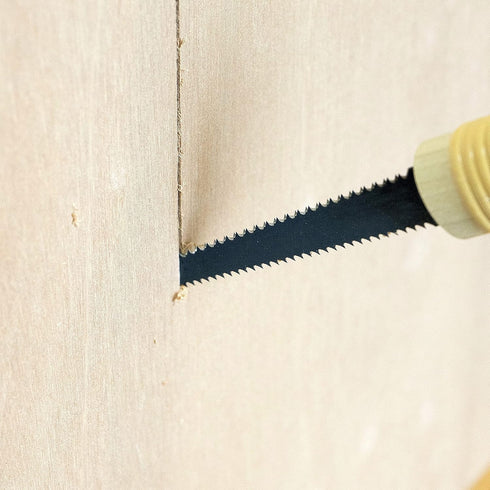 Japanese Pull Saw, 7-7/8" Woodworking Keyhole Saw, Ryoba Double-Edge Hand Saw for Wood, Plywood, Drywall