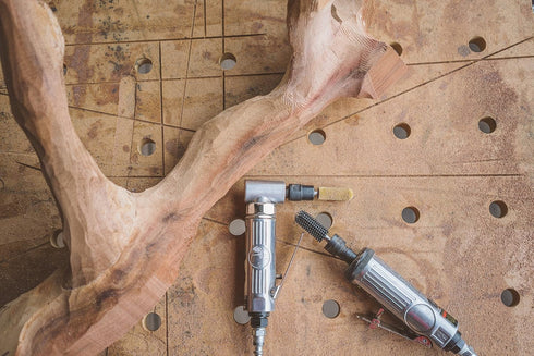Kutzall Original Ball Nose Rotary Burr, 1/4" Shaft, Fine Wood Carving Bit for Bosch, DeWalt, Milwaukee