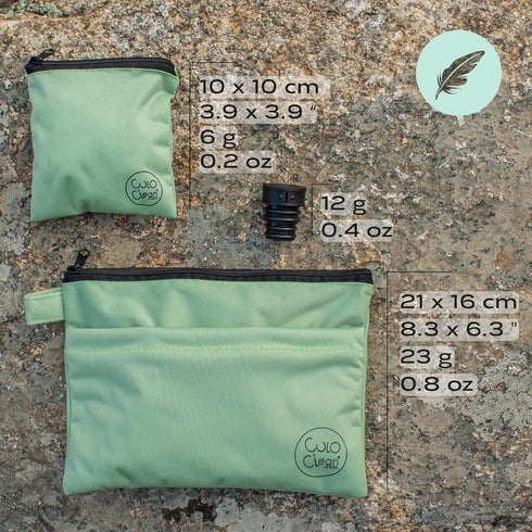 CuloClean Hygiene Bag for Hiking - Portable Travel Bidet, Personal Hygiene Kit for Leave No Trace (LNT)