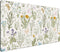 Cute Flowers Desk Mat, Pressed Dried Floral Mouse Pad, XXL Large Extended Gaming Mousepad 31.5x15.75 in for Women Office