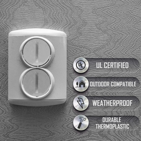 BELL PCP47550WH Weatherproof Nonmetallic Closure Plug Assortment, 4-Pack, White