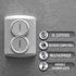 BELL PCP47550WH Weatherproof Nonmetallic Closure Plug Assortment, 4-Pack, White