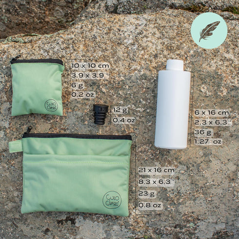 CuloClean Hygiene Bag for Hiking, Portable Travel Bidet Kit for Personal Hygiene, Leave No Trace (LNT)