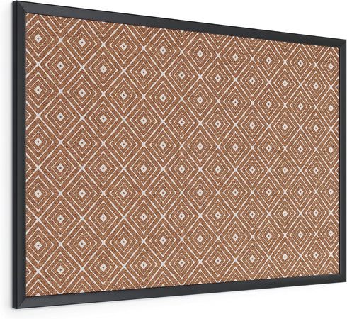 U Brands Fashion Cork Bulletin Board, 36 X 24 Inches with Black Wood Frame for Office Decor