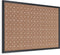 U Brands Fashion Cork Bulletin Board, 36 X 24 Inches with Black Wood Frame for Office Decor
