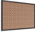 U Brands Fashion Cork Bulletin Board, 36 X 24 Inches with Black Wood Frame for Office Decor