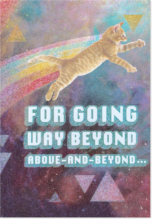 Thank You Cat Card - Beyond Grateful Greeting Card